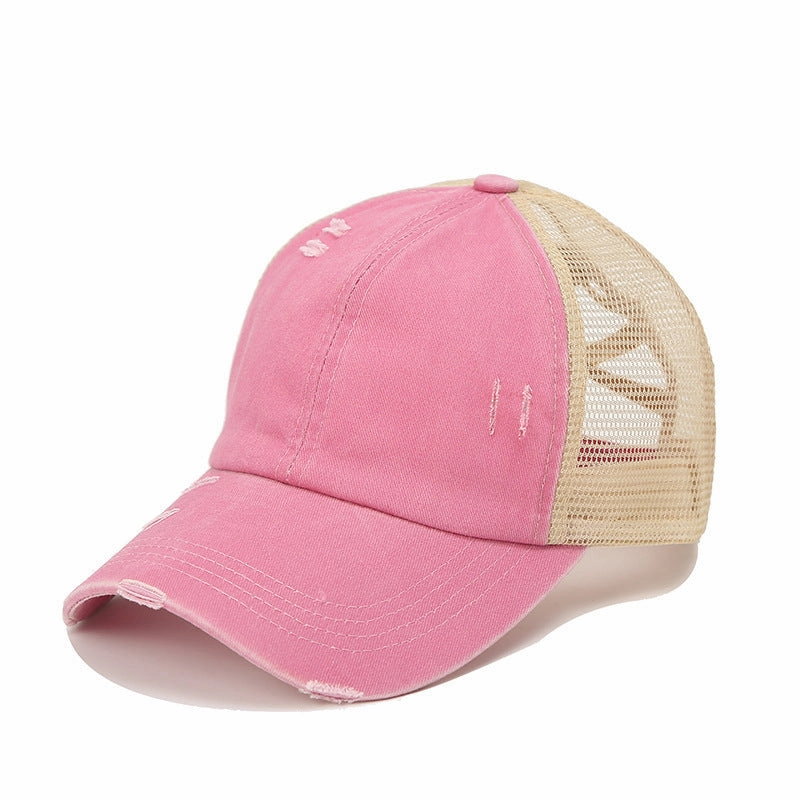 Wholesale Cotton Double Ponytail Baseball Cap