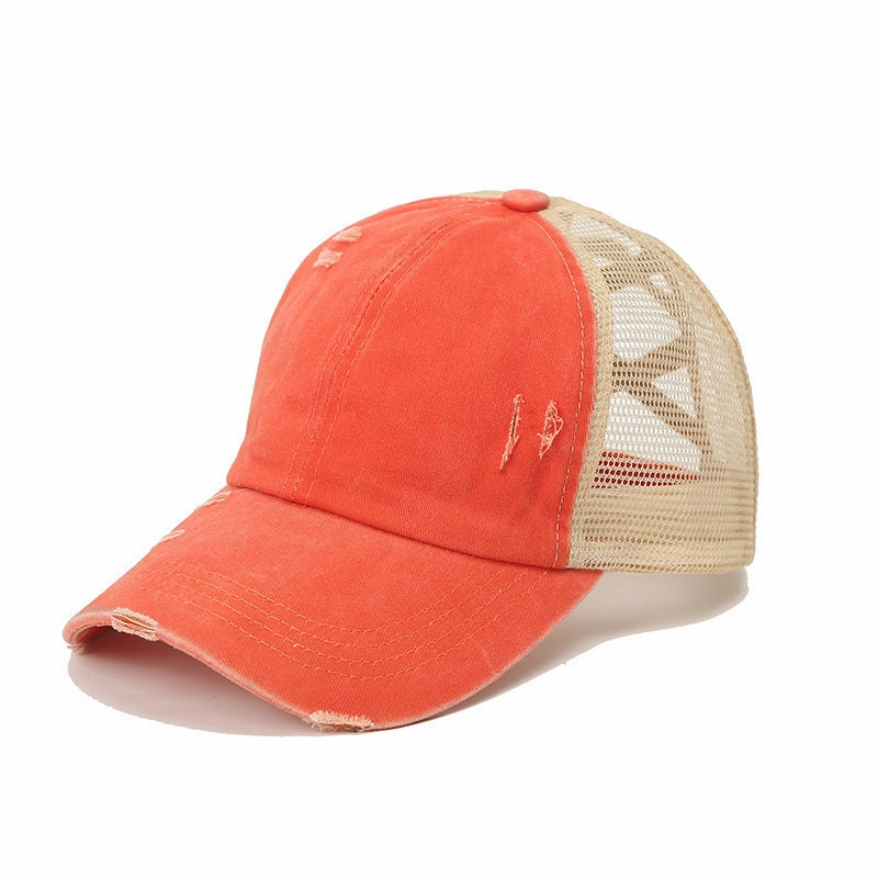 Wholesale Cotton Double Ponytail Baseball Cap