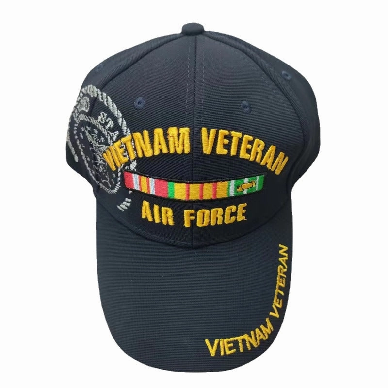 Wholesale Cotton Double Row Letter Colorful Embroidered Sun Protection Baseball Caps