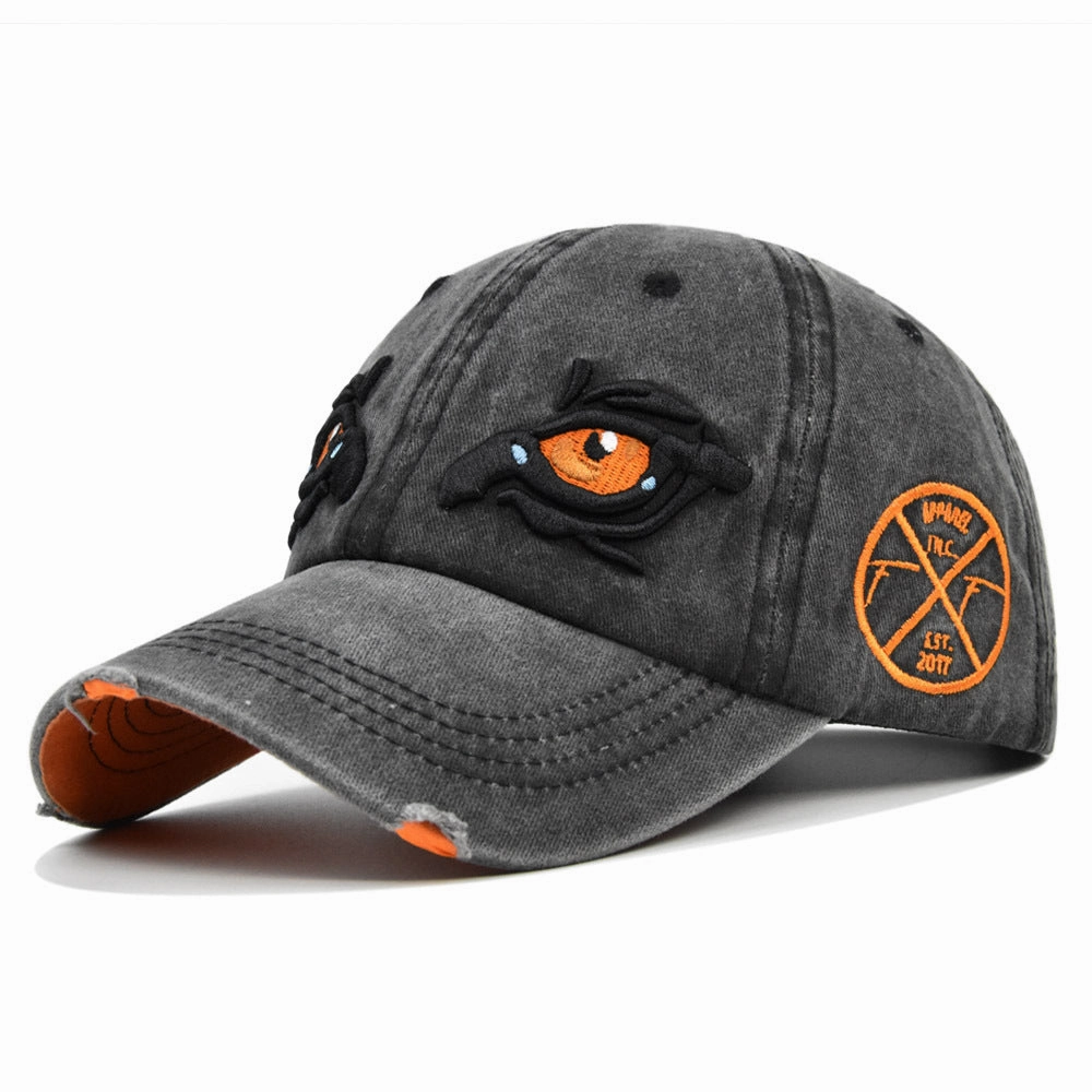 Wholesale Cotton Eagle Eye Three-dimensional Embroidery Baseball Cap