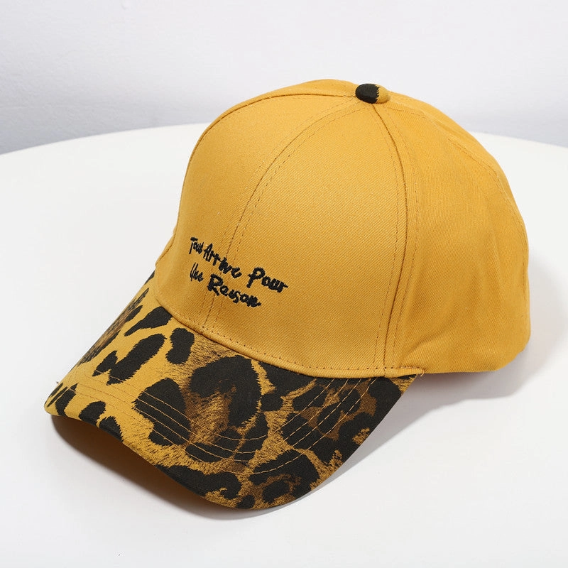 Wholesale Cotton Embroidered Leopard Print Baseball Caps