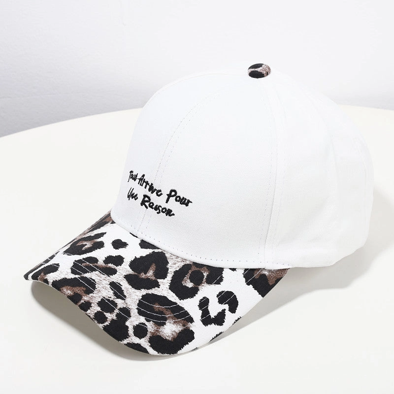 Wholesale Cotton Embroidered Leopard Print Baseball Caps
