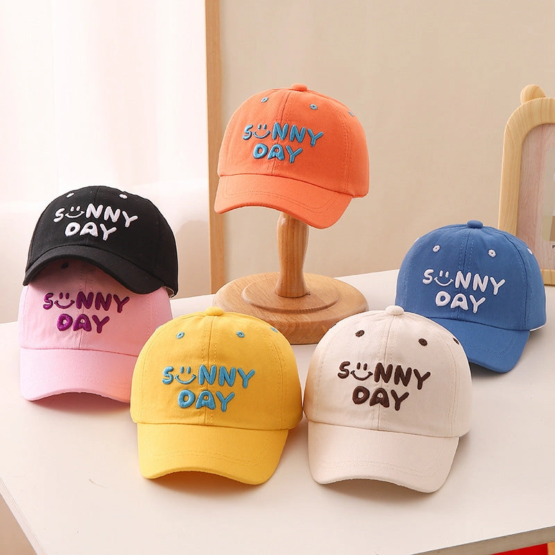 Wholesale Cotton Embroidered Letter Children's Baseball Caps