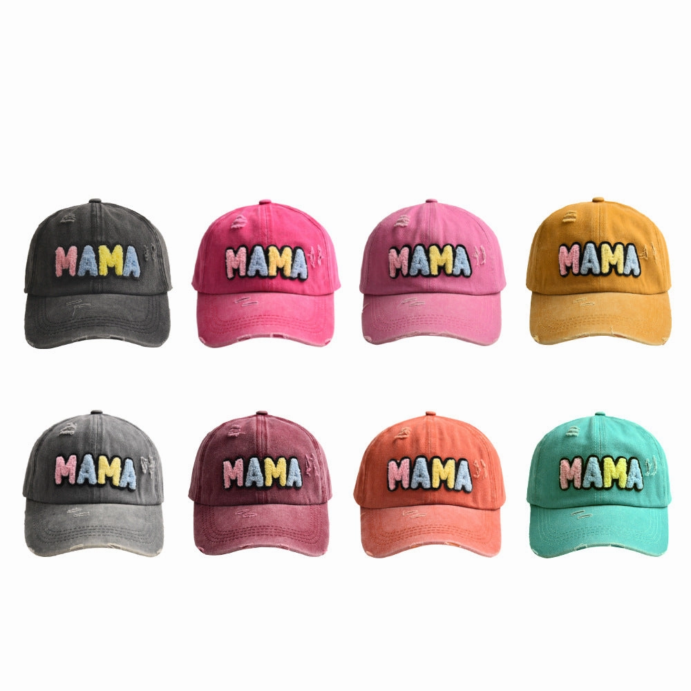 Wholesale Cotton Embroidered Letters MAMA Baseball Cap