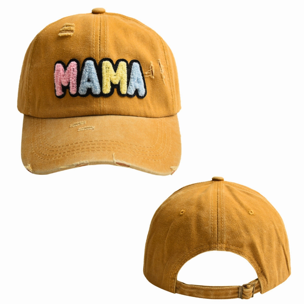 Wholesale Cotton Embroidered Letters MAMA Baseball Cap