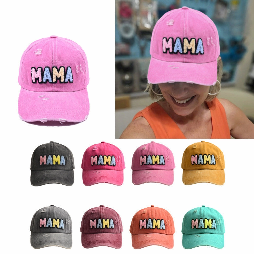 Wholesale Cotton Embroidered Letters MAMA Baseball Cap