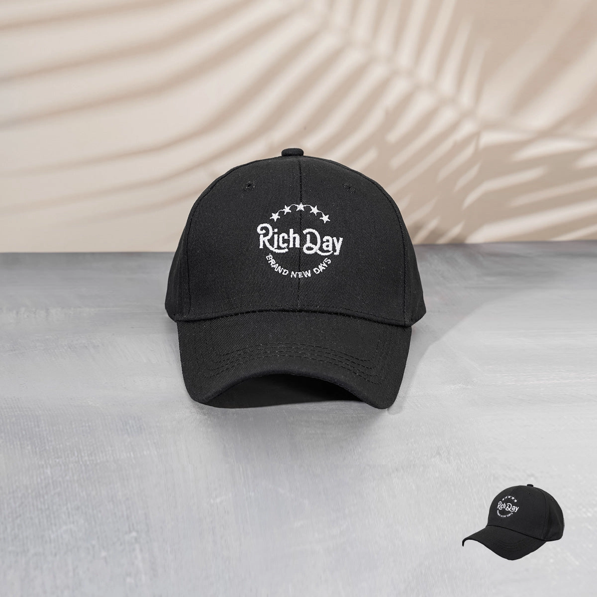 Wholesale Cotton English Letter RICH Baseball Hat