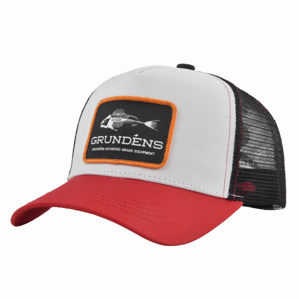 Wholesale Cotton Fish Woven Logo Truck Mesh Baseball Cap