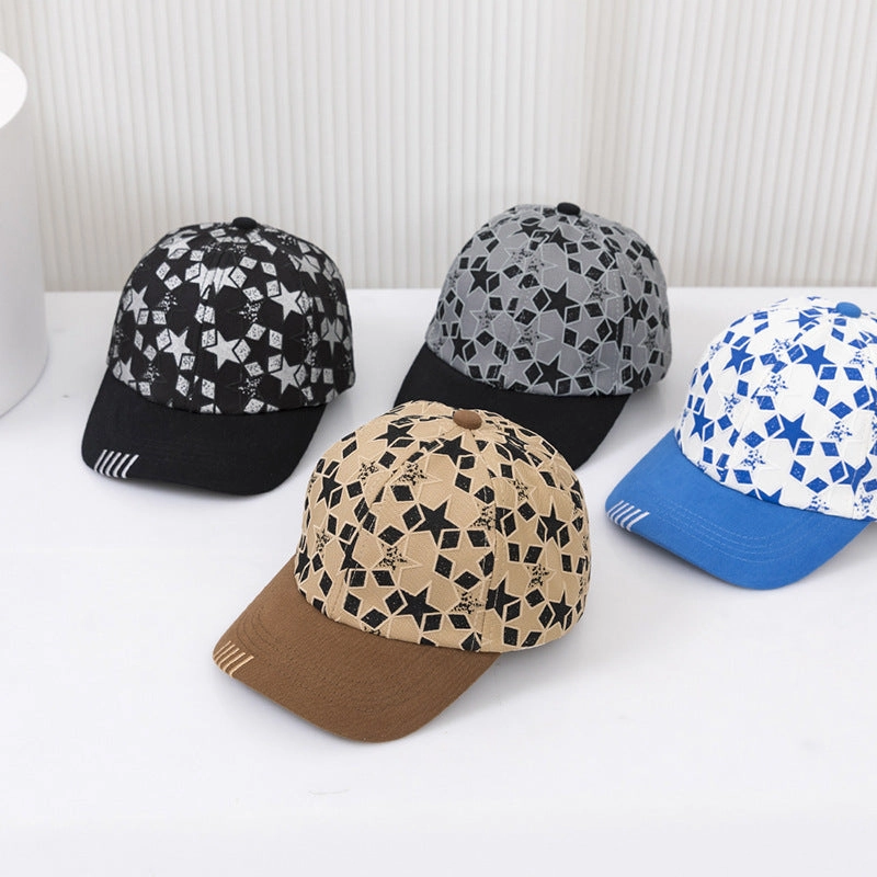 Wholesale Cotton Five-pointed Star Pattern Children's Peaked Cap