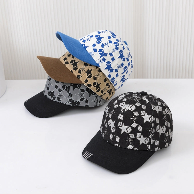 Wholesale Cotton Five-pointed Star Pattern Children's Peaked Cap