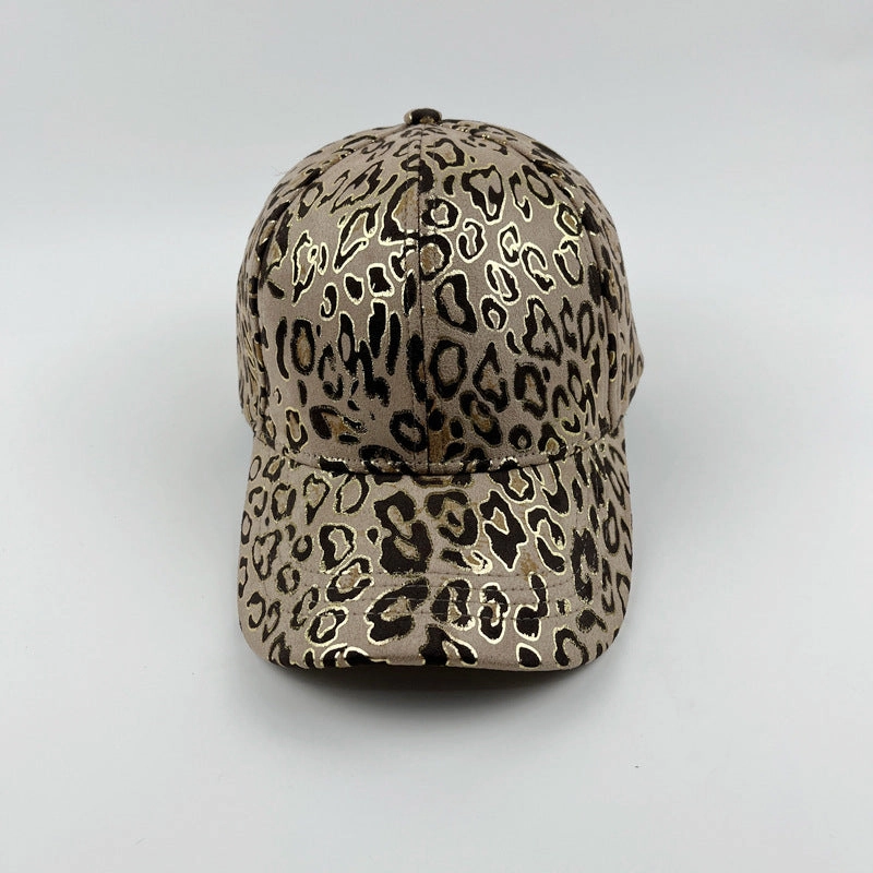 Wholesale Cotton Foil Stamping Leopard Curved Brim Baseball Cap