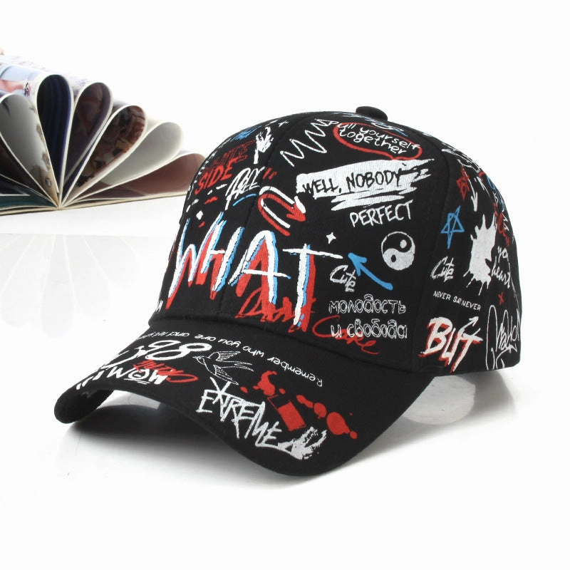 Wholesale Cotton Graffiti Print Baseball Cap