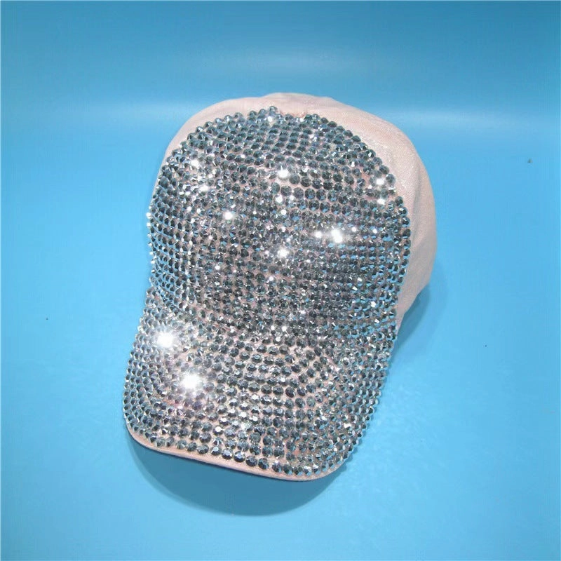 Wholesale Cotton Handmade Diamond Studded Baseball Caps