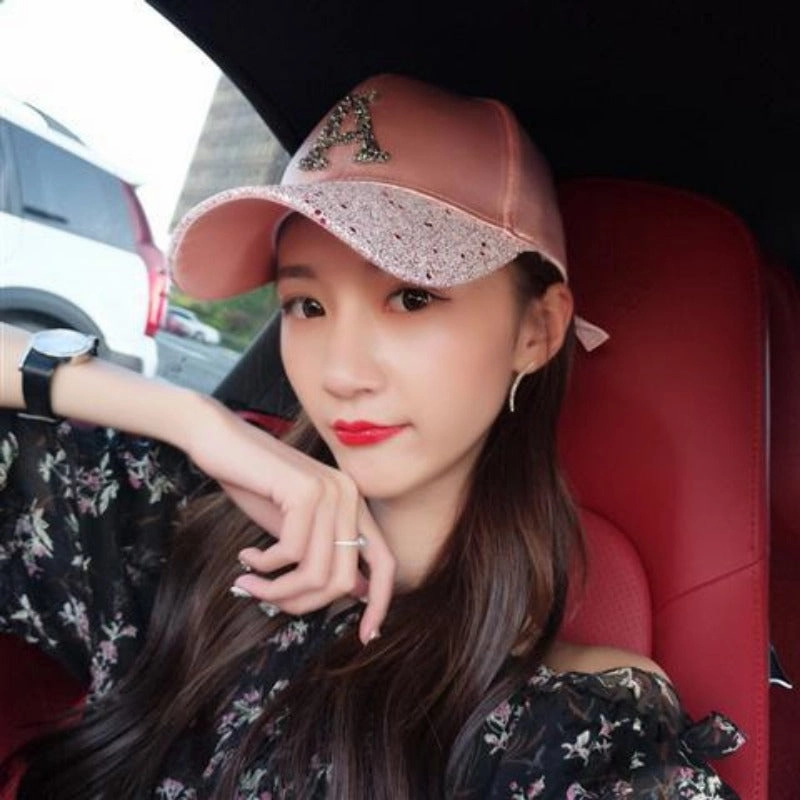 Wholesale Cotton Handmade Diamond Studded Baseball Caps