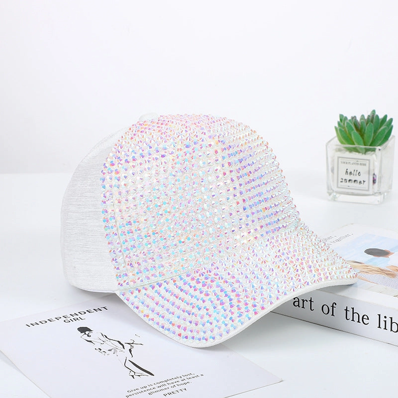 Wholesale Cotton Handmade Diamond Studded Baseball Caps