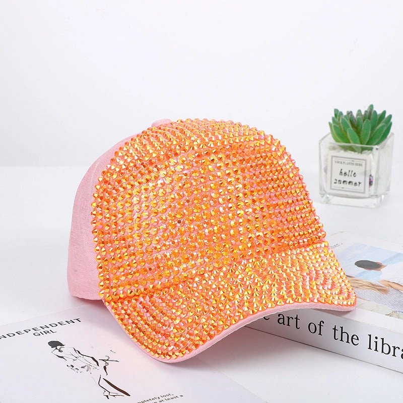 Wholesale Cotton Handmade Diamond Studded Baseball Caps