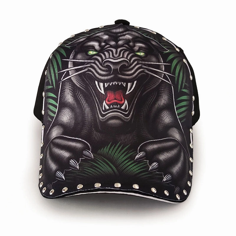 Wholesale Cotton Hardtop Wide Brim Animal Print Caps