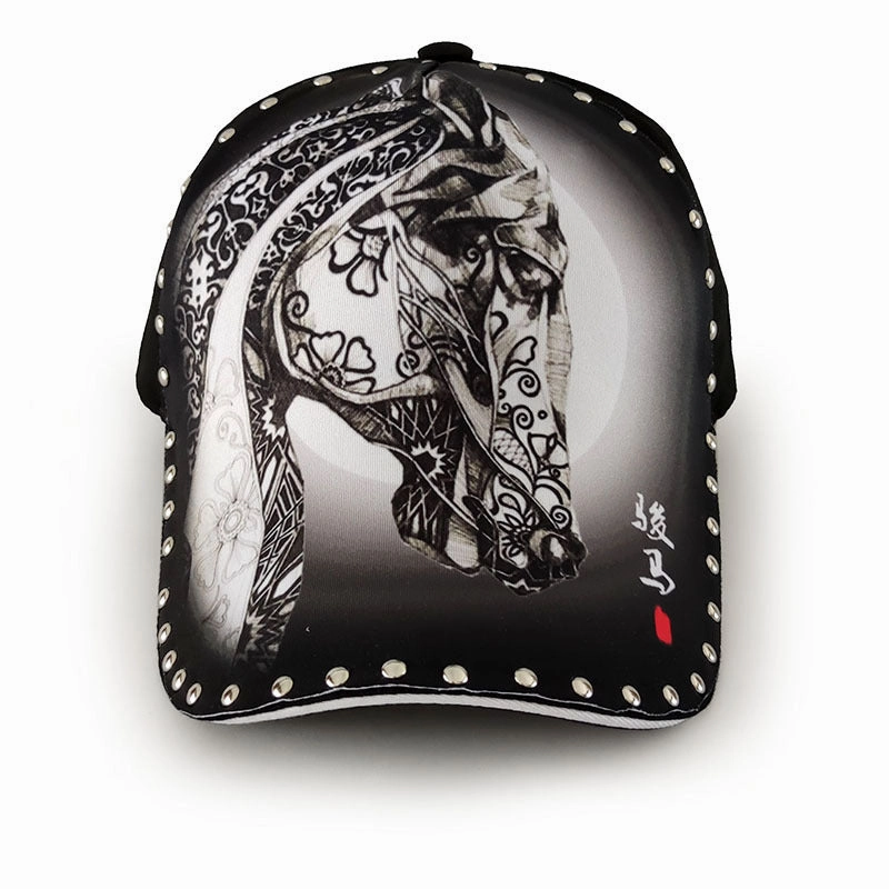 Wholesale Cotton Hardtop Wide Brim Animal Print Caps