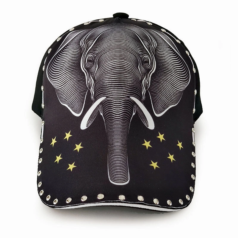 Wholesale Cotton Hardtop Wide Brim Animal Print Caps