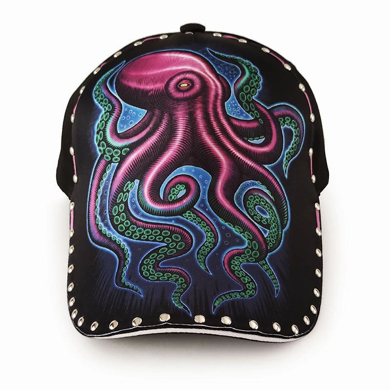 Wholesale Cotton Hardtop Wide Brim Animal Print Caps