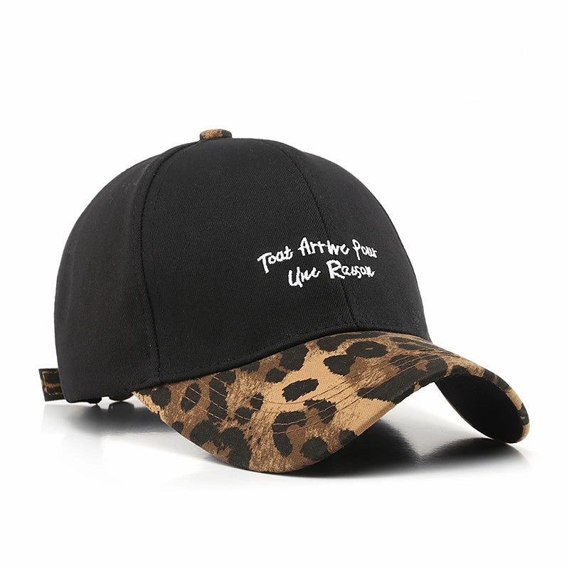 Wholesale Cotton Hat Leopard Stitching Baseball Cap