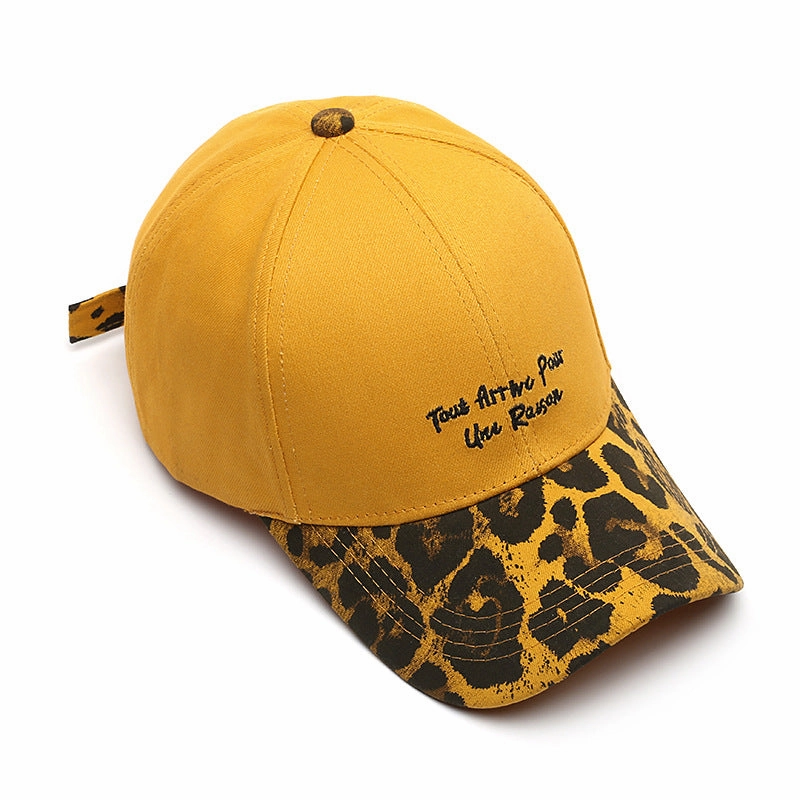 Wholesale Cotton Hat Leopard Stitching Baseball Cap