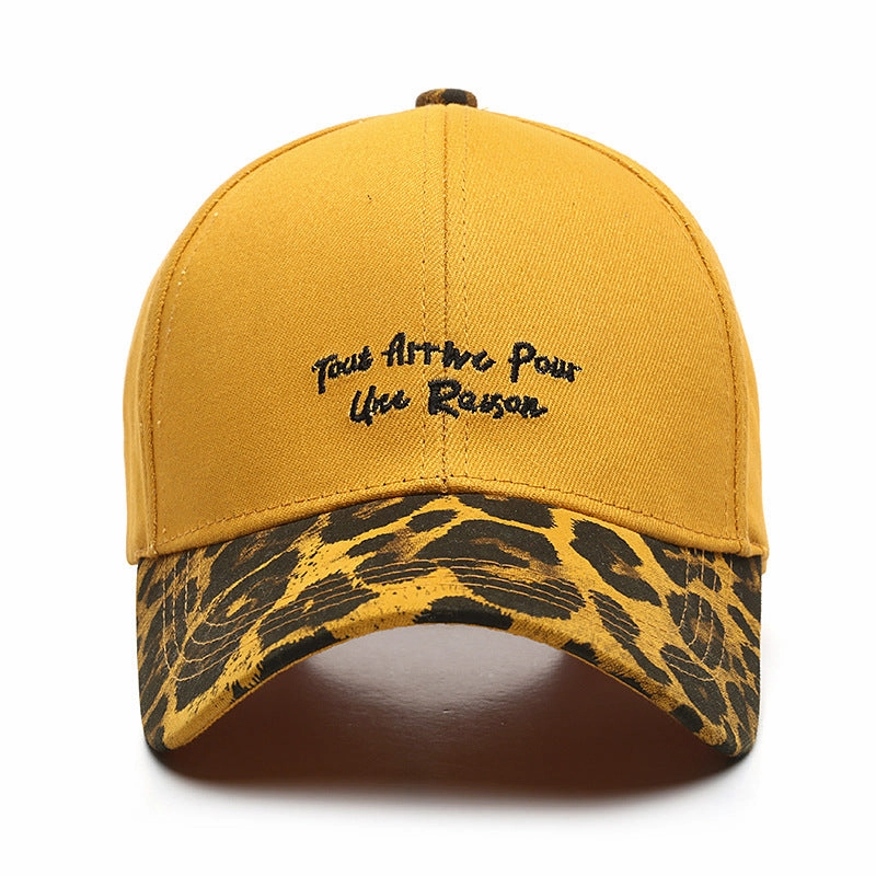Wholesale Cotton Hat Leopard Stitching Baseball Cap