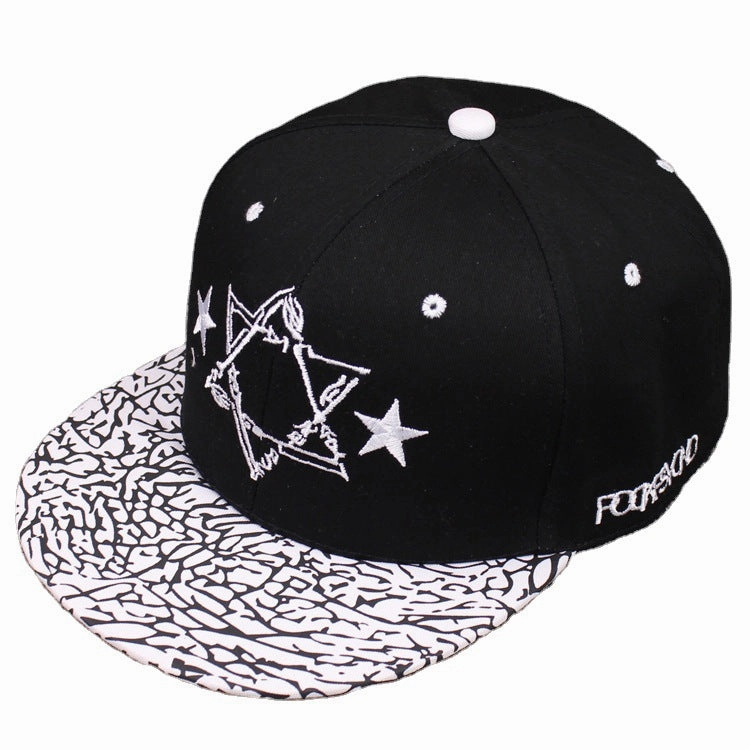 Wholesale Cotton Hexagonal Star Embroidery Baseball Cap