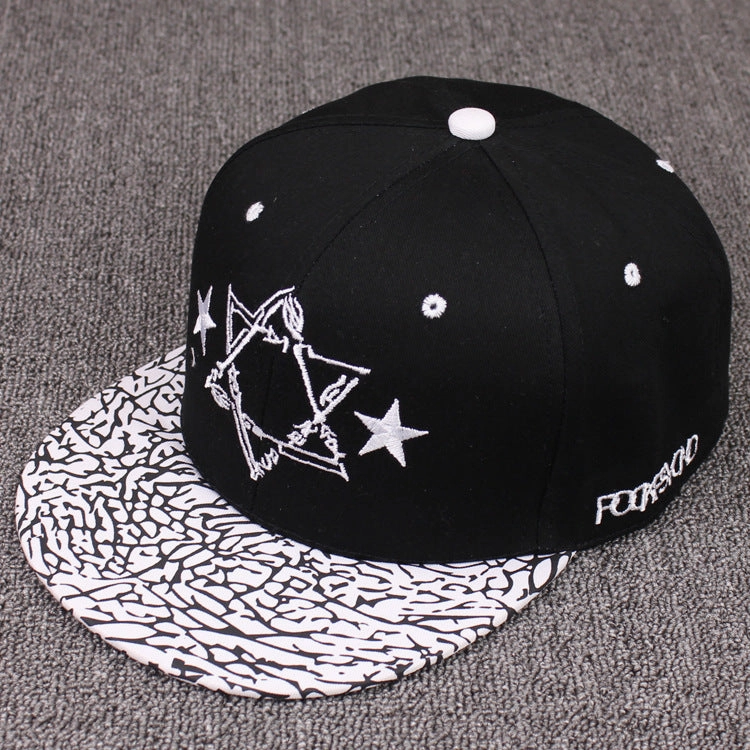 Wholesale Cotton Hexagonal Star Embroidery Baseball Cap