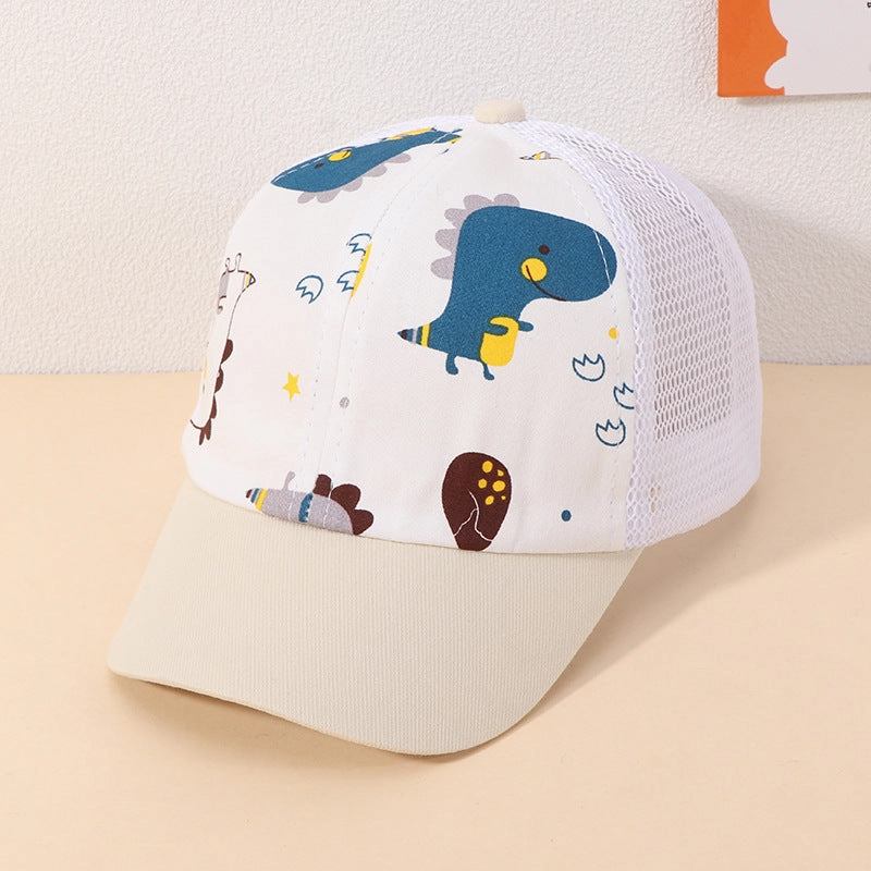 Wholesale Cotton Kids Cartoon Dinosaur Baseball Cap