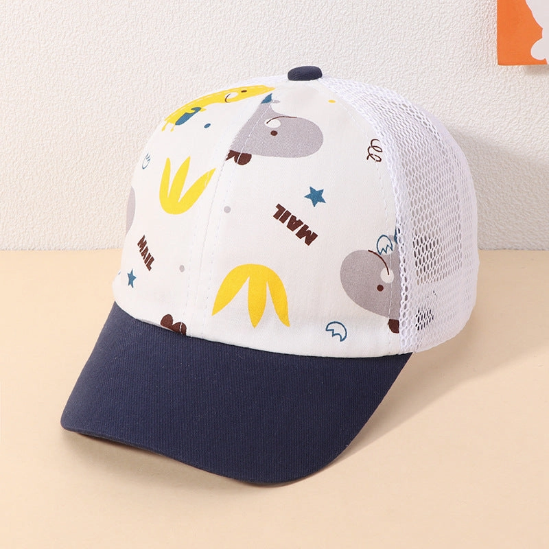 Wholesale Cotton Kids Cartoon Dinosaur Baseball Cap
