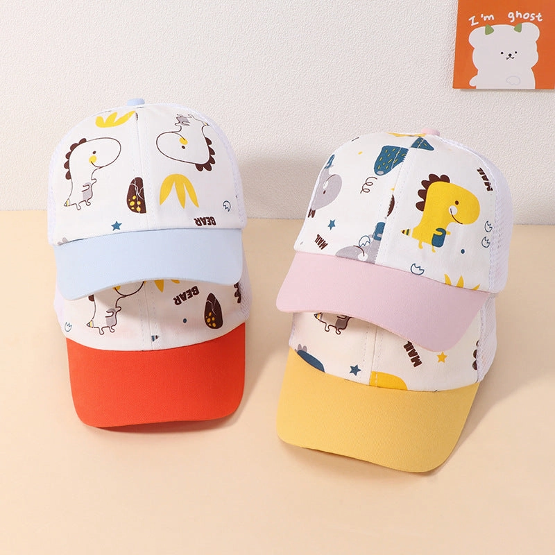 Wholesale Cotton Kids Cartoon Dinosaur Baseball Cap