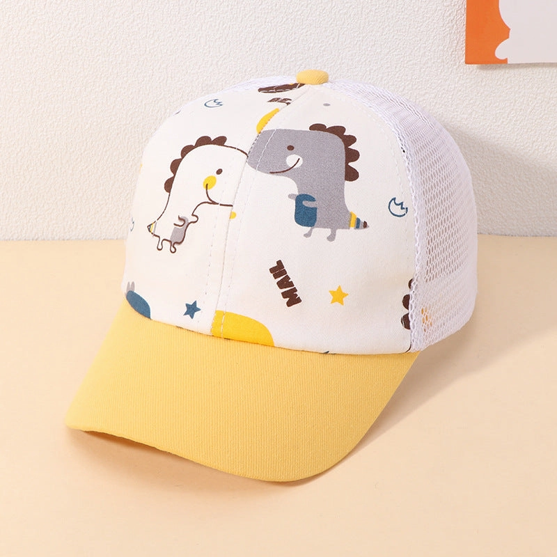 Wholesale Cotton Kids Cartoon Dinosaur Baseball Cap
