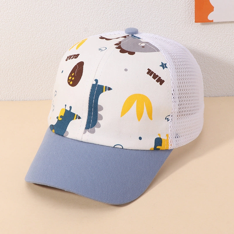Wholesale Cotton Kids Cartoon Dinosaur Baseball Cap