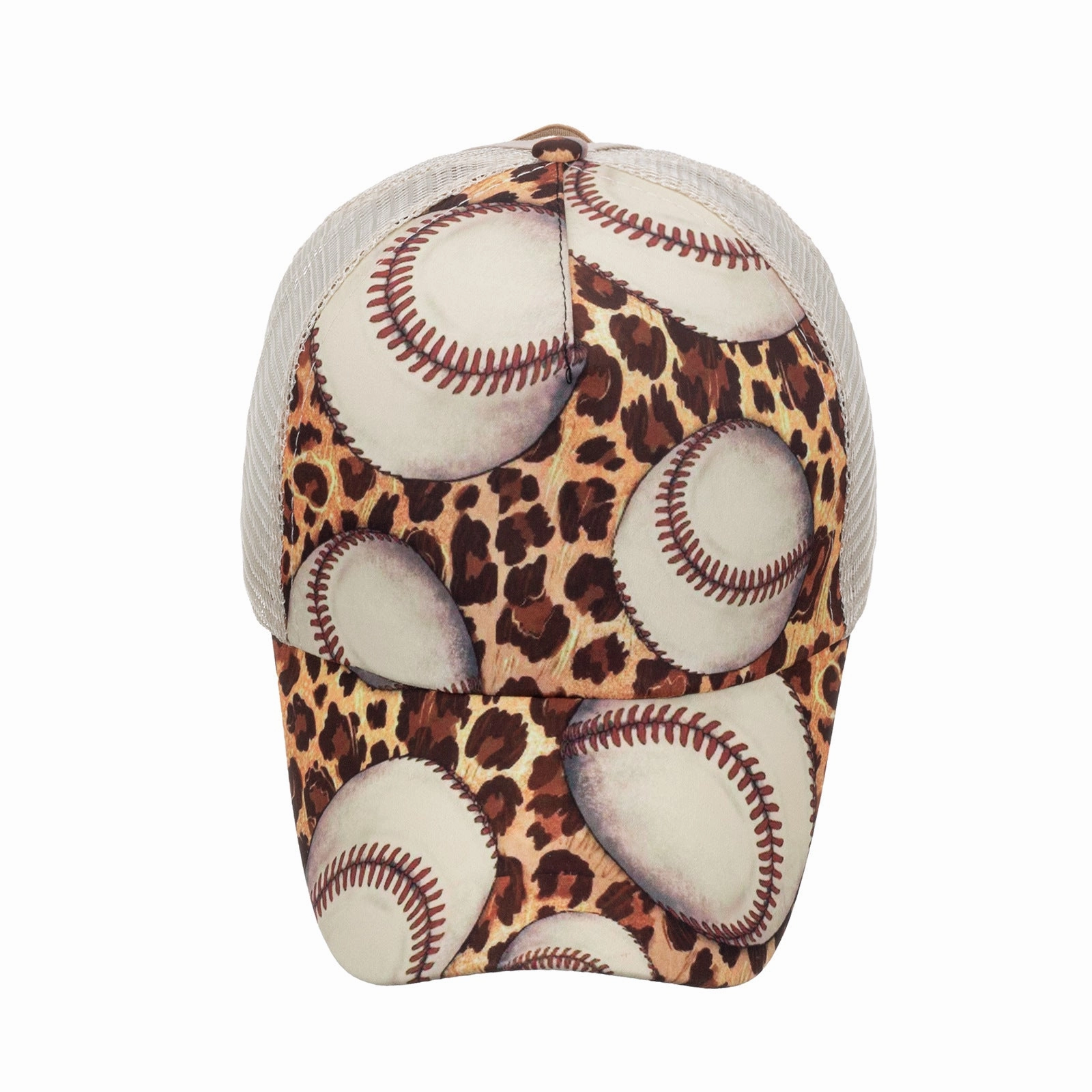 Wholesale Cotton Leopard Horizontal Bar Baseball Cap