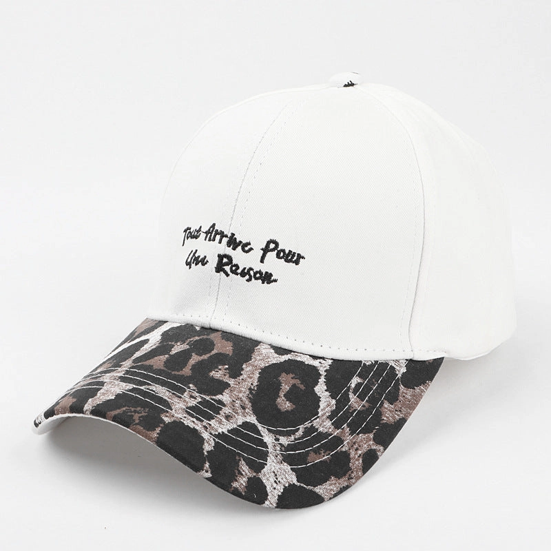 Wholesale Cotton Leopard Letter Embroidery Baseball Cap