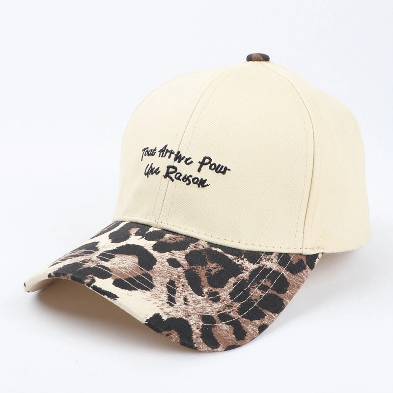 Wholesale Cotton Leopard Letter Embroidery Baseball Cap