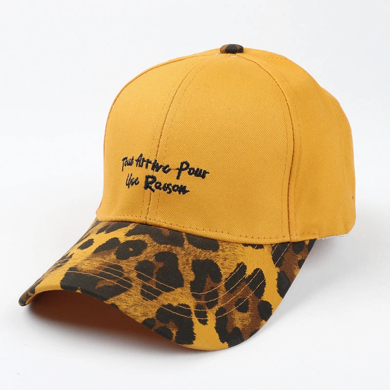 Wholesale Cotton Leopard Letter Embroidery Baseball Cap