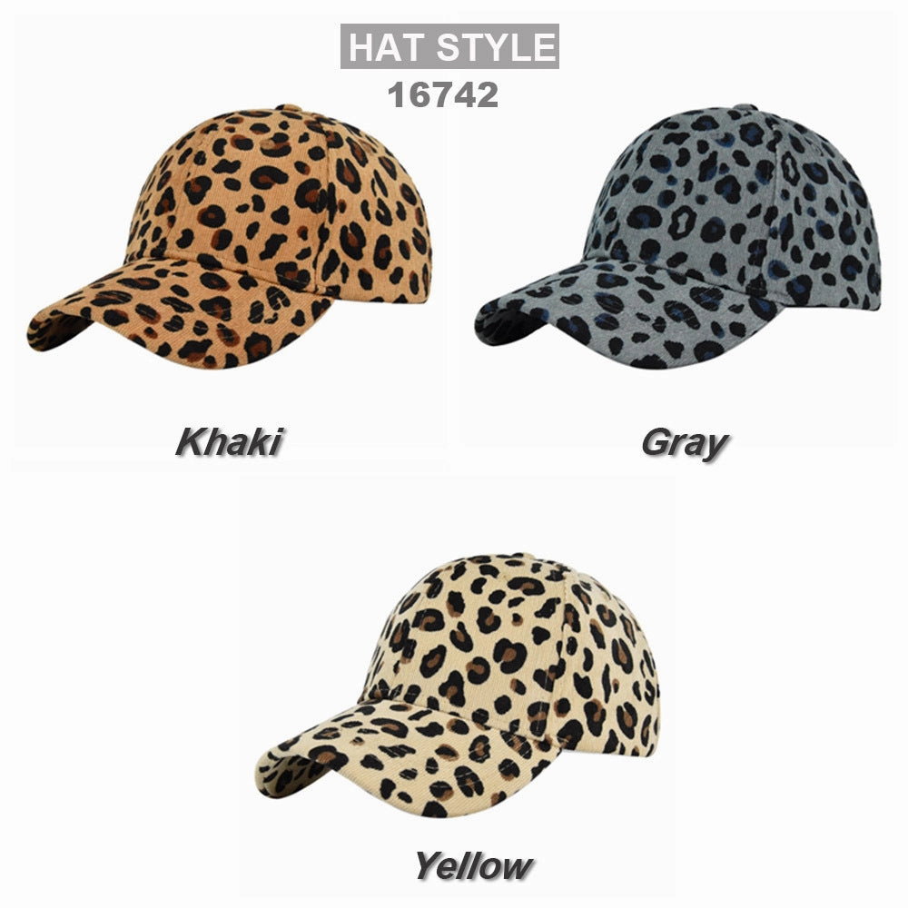Wholesale Cotton Leopard Print Baseball Cap
