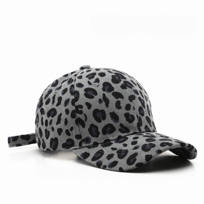 Wholesale Cotton Leopard Print Corduroy Baseball Cap