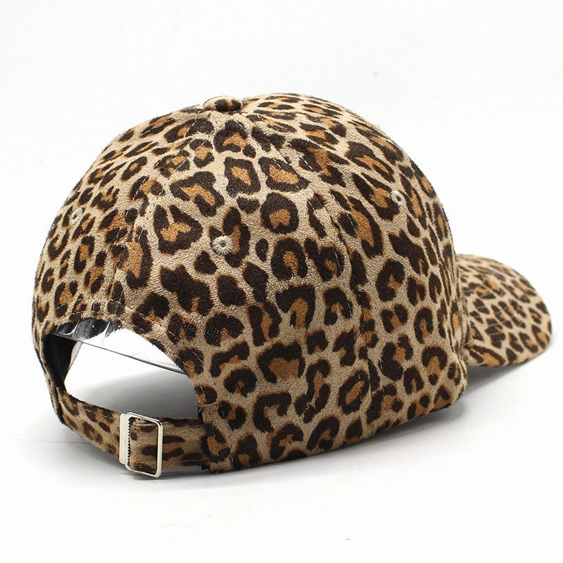 Wholesale Cotton Leopard-print Curved Brim Baseball Cap