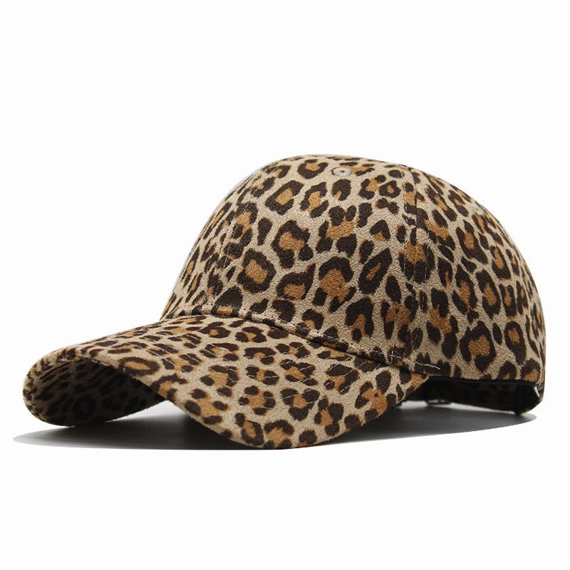 Wholesale Cotton Leopard-print Curved Brim Baseball Cap