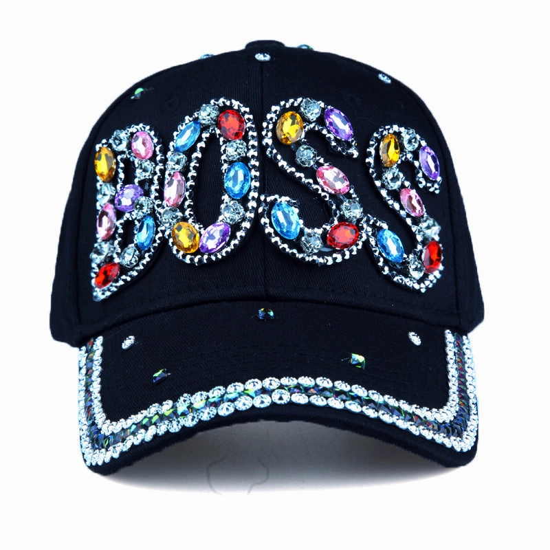 Wholesale Cotton Letter Diamond Baseball Cap