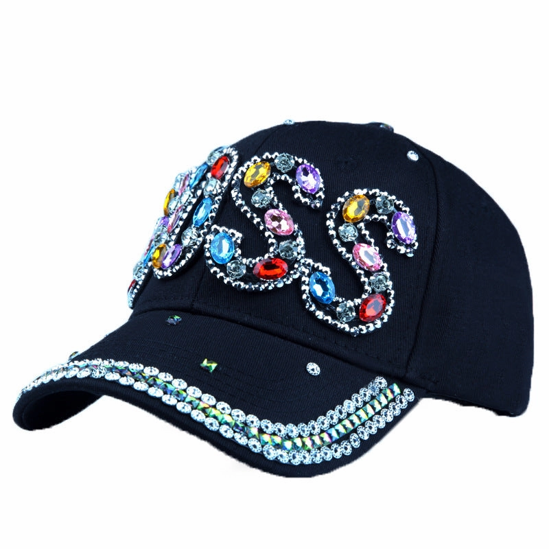 Wholesale Cotton Letter Diamond Baseball Cap