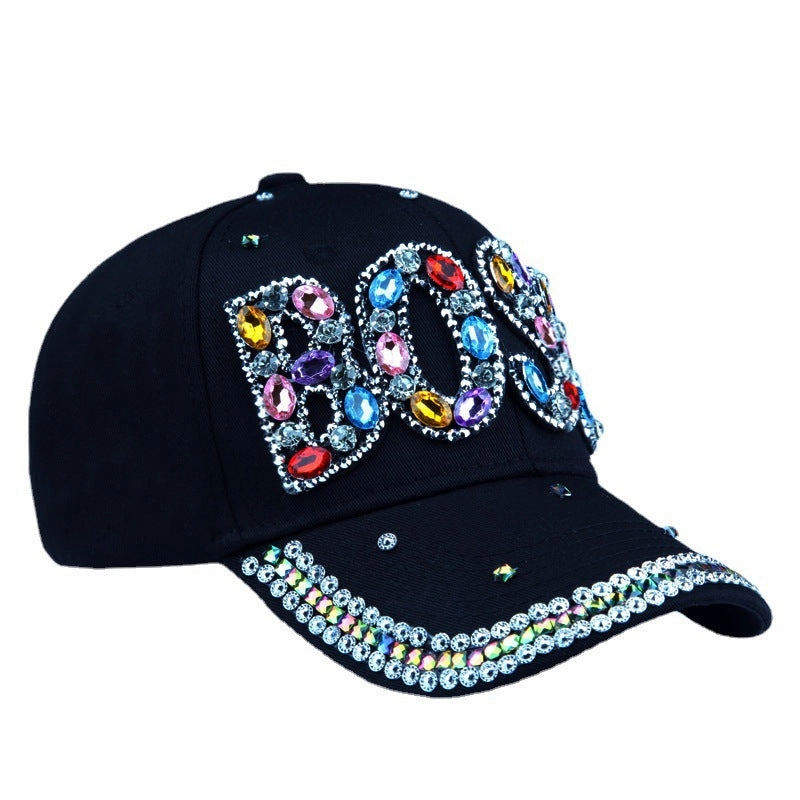 Wholesale Cotton Letter Diamond Baseball Cap