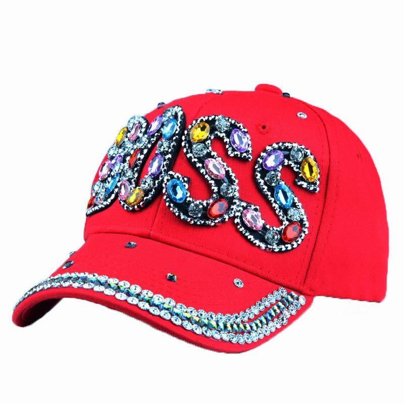 Wholesale Cotton Letter Diamond Baseball Cap
