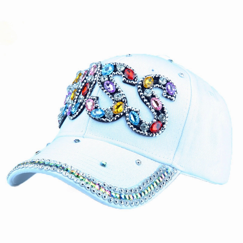 Wholesale Cotton Letter Diamond Baseball Cap