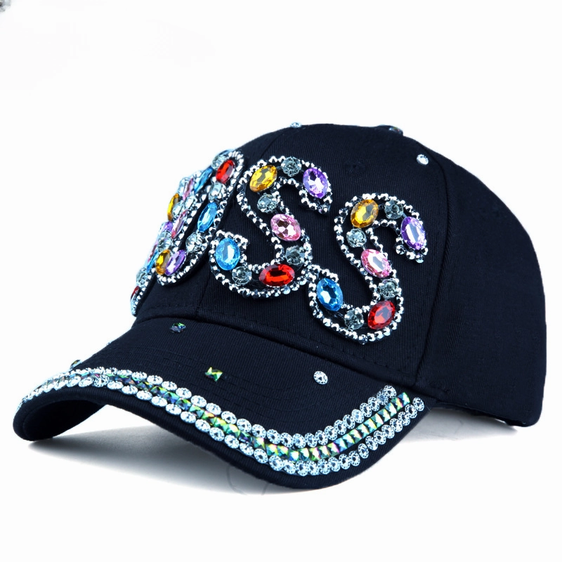 Wholesale Cotton Letter Diamond Baseball Cap