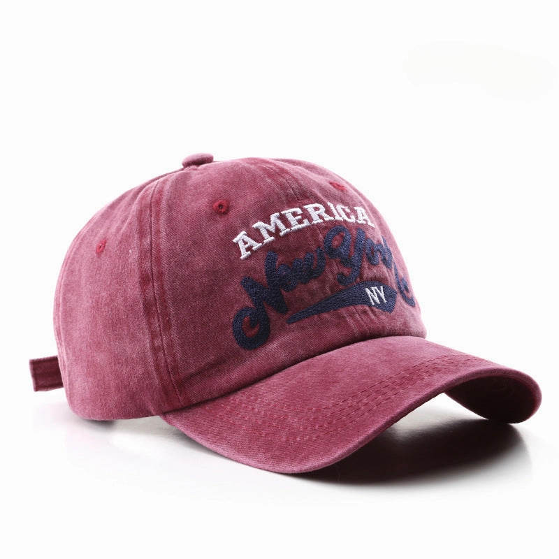 Wholesale Cotton Letter Embroidery Washed Baseball Cap