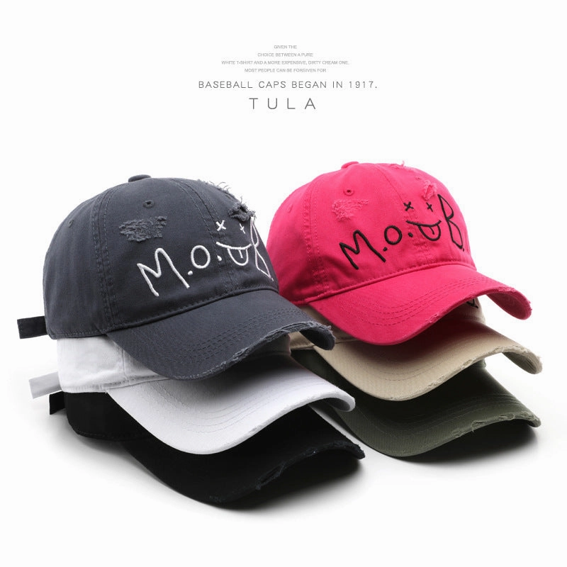 Wholesale Cotton Letter Embroidery Washed Baseball Cap